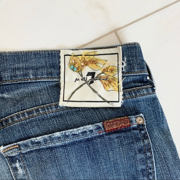 ♡ 7 FOR ALL MANKIND Low-waisted Jeans - Picture 5 of 7